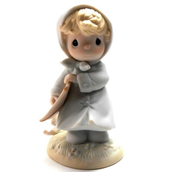 Precious Moments "March" Calendar Girl Figurine  with Gift Box - Picture 1 of 2